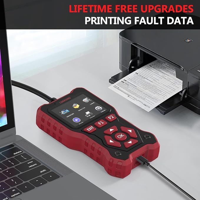 LOERUMG Professional OBD2 Scanner Diagnostic Tool Check Engine Code Reader EOBD/OBDII Scanner with Reset & I/M Readiness Auto Check Engine Enhanced Diagnostic OBD2 Scan Tool for Vehicles After 1996.