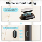 Vaszu Magnetic Remote Control Holder Self-Adhesive Wall Mount, 6 Pack Upgraded Silicone Organizer Storage Wall Holder for Home Office TV, Fan and Air Conditioner Remote Control Black