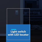 LIDER Minimalist Design Matte Finish Lighted Decorator Switch, Frameless Paddle Light Switch with Locator Light, Grounding Screw, 3-Way or Single Pole, 15A 120V, UL listed, LS15-3W-SV5P Silver, 5 Pack
