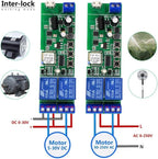 Newgoal 2 channelsWiFi Wireless Smart Switch Inching Self-locking Relay Module, be applied to access control Tuya SmartLife APP,DIY WIFI Garage Door Opener With 433 MHz RF remote control