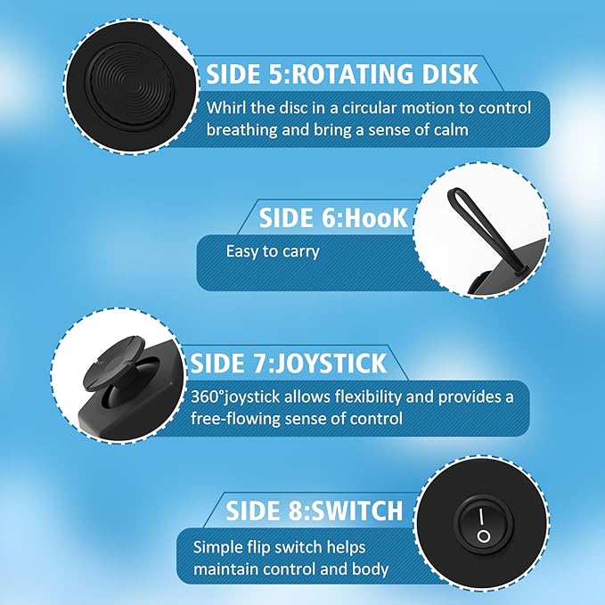 Fidget Dodecagon –12-Side Fidget Toys Cube Relieves Stress and Anxiety Anti Depression Travel Toy Christmas Stocking Stuffers Gifts for Children and Adults (A1 Black)