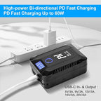 FXLION Nano ONE Upgraded V Mount Battery,50Wh 14.8V 3400mAh V Lock Battery Built-in Wireless Charger,with D-Tap,USB-A,USB-C Ports for Cameras/Camcorders/MacBook/Smartphone/Monitors