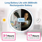 VTech VM924-2 Remote Pan-Tilt-Zoom Baby Monitor with 2 Cameras & Audio,5" LCD Screen,Up to 17Hrs Video Streaming&31Hrs Battery for Audio,Night Vision,1000ft Range,Soothing Sounds,Temperature Sensor