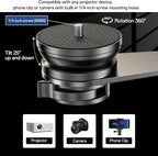 Perfectisan Projector Floor Stand with Adjustable Height 29.9 - 52.7 inch, Carbon Alloy Steel Material, Stand with 360 Rotatable, Mount for Outdoor/Indoor/Home/Office - Black
