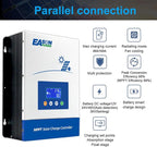 POWLAND 100A MPPT Solar Charge Controller,12V/24V/36V/48V Auto,Max Input 150V LCD Display Regulator Intelligent Regulator Charge Controller