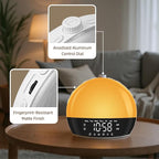 Risop Wake Up Light Sunrise Alarm Clock for Heavy Sleepers, All-in-One Smart Bedside Device with Bluetooth Speaker, FM Radio, Dual Alarm & Sleep Aid Night Light, Best Gift for Adults & Kids