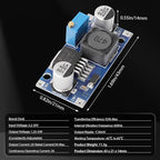 DROK LM2596 Buck Converter, Pack of 5 DC to DC Buck Converter Adjustable Voltage Regulator 3.2-35V to 1.25-34V