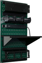Wall Control Power Tool Storage Organizer Kit Cordless Drill Holder Charging Station Rack 16” x 32” Metal Pegboard Organization System (Green Pegboard)