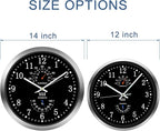 HITO 14 Inch Silent Wall Clock Battery Operated, Large Wall Clock for Living Room Decor, Office, Classroom, Bedroom