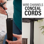 Sanus Height Adjustable Speaker Stands for Sonos Era 300™ - 17" Height Adjustment Sonos Stand Includes Carpet Spikes & Rubber Pads - Easy DIY Install Comes w/All Hardware - Black Pair