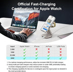 5-in-1 Wireless Charger for MagSafe, AC ISLAND Portable Travel Charging Station, 35W Max Fast Foldable Magnetic Stand, Evolved for iPhone 17-12 & Air Series, Apple Watch, AirPods (with 35W Adapter)
