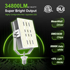 OPENLUX 300W Shoebox LED Retrofit Kit 43,500LM E39 Mogul Base,5000K LED Retrofit for Parking Lot Tennis Court Lights, ETL Listed,AC 100-277V