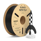 ELEGOO Rapid PLA Plus Filament 1.75mm Black 1KG, PLA+ 3D Printer Filament for 30-600 mm/s High Speed Printing, Dimensional Accuracy +/- 0.02 mm, 1kg Cardboard Spool(2.2lbs)
