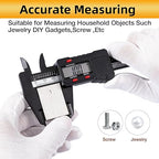 UNIPEC 6 inch Digital Caliper Micrometer,ABS Body for Accurate Measurements with LCD Screen, Auto-Off Feature, Inch and Millimeter Conversion