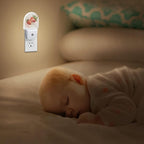 YESPOAK Night Light,Strawberry Berry Flower Night Lights Plug Into Wall Dusk to Dawn Sensor for Bedroom,Bathroom and Living Room for Women/Girls Gifts