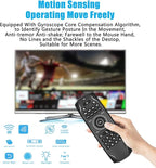 Jectse Voice Remote Control Replacement, Air Remote with 3 Speed Levels Adjustment and LED Indicator for TV Box Computer Smart Television (G7 Version Without Receiver)