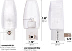 Emotionlite Plug in Night Light, Warm White LED Nightlight, Dusk to Dawn Sensor, Kids, Nursery, Bedroom, Bathroom,Hallway, Stairs, Kitchen, 4 Pack