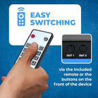 OREI 8K eARC HDMI Matrix Switch 4 X 2, Switcher with Audio Extractor UltraHD Supports Upto 4K @ 120Hz IR EDID HDCP 2.3 - Remote Control (BK-402A)