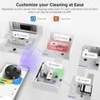 MONSGA Robot Vacuum and Mop Combo, 6000Pa Robotic Vacuum with 3.5L Self Emptying Station, Lidar Navigation Robot Vacuum Cleaner, 180mins Runtime, APP/Remote/Voice Control, for Hard Floors and Carpets