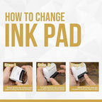 for Deposit Only Customized Office Self Inking Stamp - 2-Lines - Medium - Choose from 15 Ink Colors