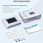 Upgraded Digital Non-Programmable Thermostat for Home 1 Heat/1 Cool Single Stage System, with Temperature & Humidity Monitor and Large Blue LCD Display