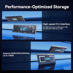 GEEKOM GT1 Mega AI Mini PC, with Intel 14th Gen Core Ultra 9 185H | 32GB DDR5 1TB NVMe SSD | Intel Arc Graphics | Dual 2.5G LAN & WiFi 7 | 8K Quad Display | Windows 11 Pro | 3-Year Warranty | SD Solt