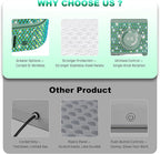 Nail Dust Collector | 1000PA Gel Nail Dust Collector | 10 Speed Levels | Low Noise & Strong Suction | Reusable Filter, 10 Pads + Nail Dust Brush | for Acrylic Nails, Salon & Home - Dark Green Diamond