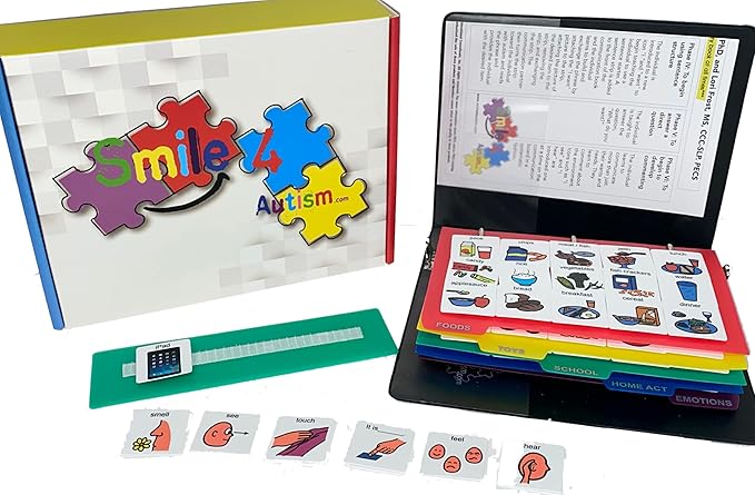 Visual Communication Book,162 ASD Photo Picture Cards: Autism Language Vocabulary, Speech Articulation Therapy, ADHD & Apraxia Learning