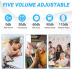 ChunHee Wireless Caregiver Pager Call Button Nurse Alert System Call Bell for Home/Elderly/Patient Emergency Vibration Pager 1 Transmitter+1 Receiver(800+Feet Operating Range)