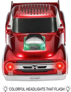 WSTER WS-538 Retro Pickup Truck Bluetooth Replica Speaker – Portable Wireless Car Model Speaker with FM, TWS, LED Party Lights, USB/TF Playback, Built-in Microphone, Type-C, Surprise Gift(Red)
