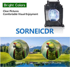 SORNEICDR 915P049010 Replacement Projector Lamp Bulb Compatible with Mitsubishi for WD-52631 /WD-57731 /WD-57732 /WD-65731 /WD-65732 /WD-Y57 /WD-Y65 Lamp Bulb Replacement with Housing