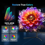 KTC 24 Inch 240Hz Curved Gaming Monitor, FHD 1080p 1500R 1ms Computer Monitor, Adaptive Sync, 3000:1 Contrast, HDR Support, HDMI 2.0 & DP 1.4, Low Blue Light, Tilt, VESA, H24S17P