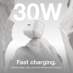 NOCO XGrid X30: 30W USB-C Charger – Single Port GaN Power Adapter with PD 3.0, QC 4.0+, and PPS – Fast Charging with Smart Power Distribution – Foldable Wall Plug, UL Listed