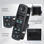WUANGKI Master Power Window Switch Front Left Driver Side | 3+0 Pins | Compatible with Dodge Grand Caravan 2012-2017, Chrysler Town & Country 2012-2016, 2012-2015 Ram C | V, Replaces OE 68110871AA