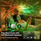 One Fire Galaxy Projector 360 Modes+15 White Noise+Bluetooth Star Projector Valentines Day Gifts Decorations Birthday Gifts Night Light Lava Lamp Teen Girl Gift for Teen Boy Gift Room Decor Led Lights