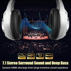 Ordtop 2.4GHz Wireless Gaming Headsets for PS5/PS4/Switch, 2026 RGB Noise Cancelling Over-Ear Headphones with 7.1 Surround Sound, 40mm Drivers, 276g Ultraligero, Memory Foam, 45H Gaming Headphones