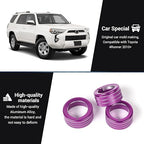 JeCar Air Conditioner Button Trim Cover Aluminum Alloy Knob Cover Fit for Toyota 4Runner 2010-2023, Purple