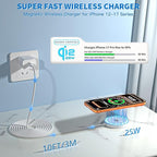 [Apple Qi2.2 Certified]Magnetic Wireless Charger, 10FT 25W iPhone Magsafe Charger Fast Phone Charging Pad Wireless Magnetic Braid Cable Charge for iPhone 17/17 Pro/17 Pro Max/Air/16 ProMax/15/14/13/12