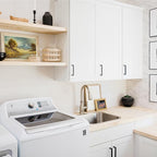 Wall Kitchen Cabinets, RTA Cabinets, White Shaker Cabinet, Wall Mounted, RTA Upper Cabinet, Modern for Kitchen and Bathroom with Door (White, 15" W x 36" H x 12" D)