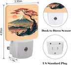 FSHVQKD Mount Fuji Night Light,Plug-in Night Lights with Dusk to Dawn Sensor for Stairway,Hallway,Bedroom Sleep Friendly Ideal for Women/Girls/Boys Gift,0.5w