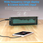 Nobsound AK2515 Pro Audio Spectrum Analyzer with VFD Display, MIC Input & Advanced AGC - Precise Sound Level Meter for Musicians and Audio Enthusiasts