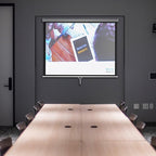 Instahibit 72" Projection Screen Pull Down 4:3 4K HD Manual Retractable Projector Screen with Auto-Locking Wall Mounted Home Theater Indoor Outdoor Movie Night 57" x 43" Matte White