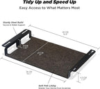 ULTRARM Moodular Add-ons Storage Tray [Accessory Only - Requires Moodular Wooden Monitor Stand Slide Rails for Use] Black MSA-TR