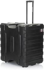 Gator Cases Pro Series 19" Depth 8U Rolling Rack Case with Recessed Wheels, Black