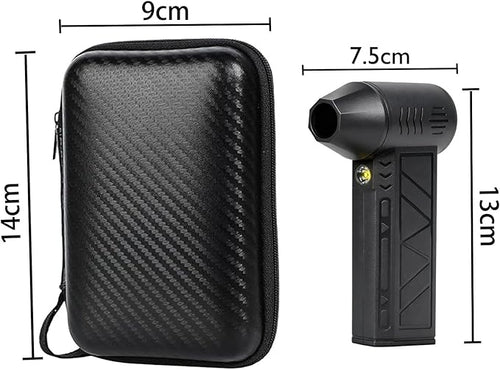 130,000RPM Cordless Air Duster with LED Light, 3-Speed Electric Air Blower & Handheld Flashlight, Rechargeable Dust Blower for PC, Keyboard, Car, Home Dark Area Cleaning