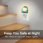 sndheke White Lotus Flower Night Light Plug into Wall, Beautiful Lotus in Pond Dusk to Dawn Night Light Plug in,0.5w Energy Saving Sleep Friendly NightLight for Kids Boys Girls Home Decor