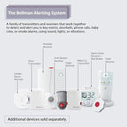Bellman & Symfon Safe Fire Alerting Solution – Smoke Detector for Hard of Hearing - Wireless Smart Home Safety Alarm Includes Smoke Transmitter, Alarm Clock Receiver with Guiding Night Light