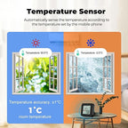 Sanofuturion WiFi Smart IR Remote Control, 3-in-1 Smart AC Controller with Temperature Humidity Sensor n Display, Intelligent Control of T&H for Home Greenhouse Pet Garage, Compatible with Alexa (C1)