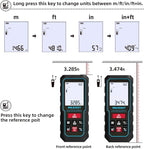 MILESEEY Laser Measurement Tool, 229Ft Laser Measure with Digital Angle Level, Laser Tape Measure with Phone App, Record Data and Make Your own Sketch Support Hand-Drawn Plan/Draw on Picture