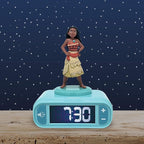 LEXiBOOK, Moana, Moana Nightlight Alarm Clock, Sounds and Melodies, Backlit LCD Screen, Luminous, Snooze, RL800VN